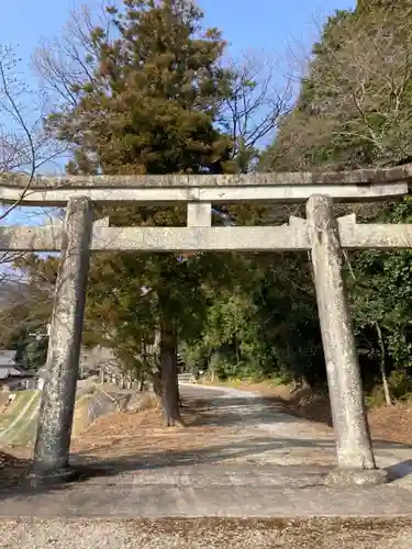 高峯神社の鳥居