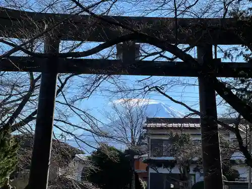 冨士御室浅間神社の鳥居