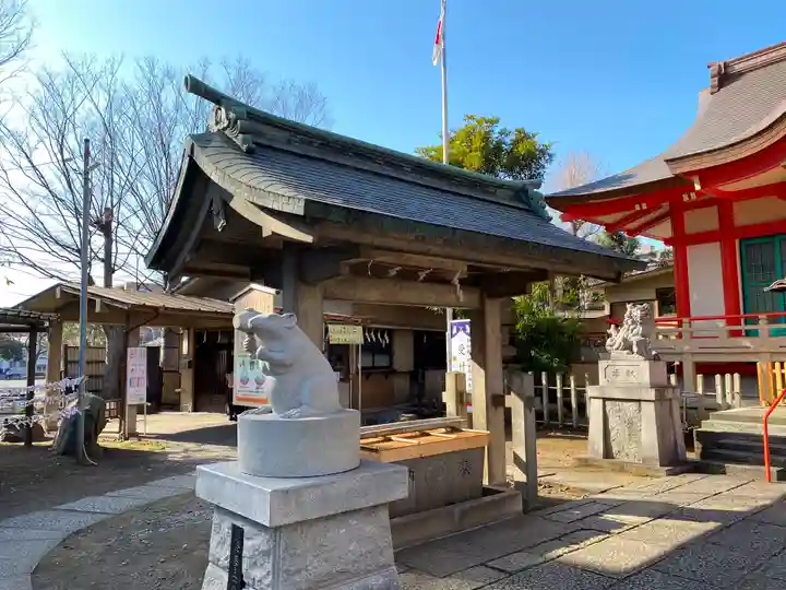 戸部杉山神社の手水舎
