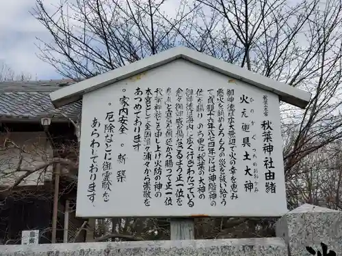 櫨谷・秋葉神社の歴史