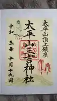 太平山三吉神社総本宮の御朱印