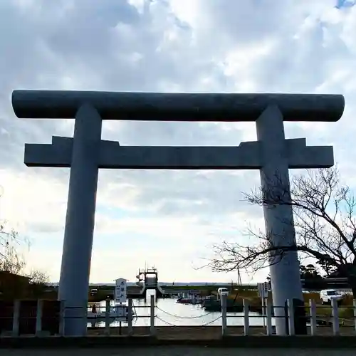 息栖神社の鳥居