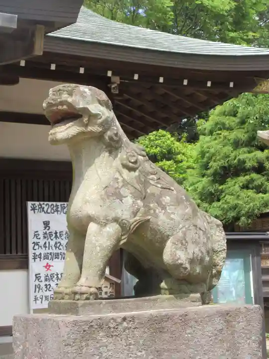 登渡神社の狛犬