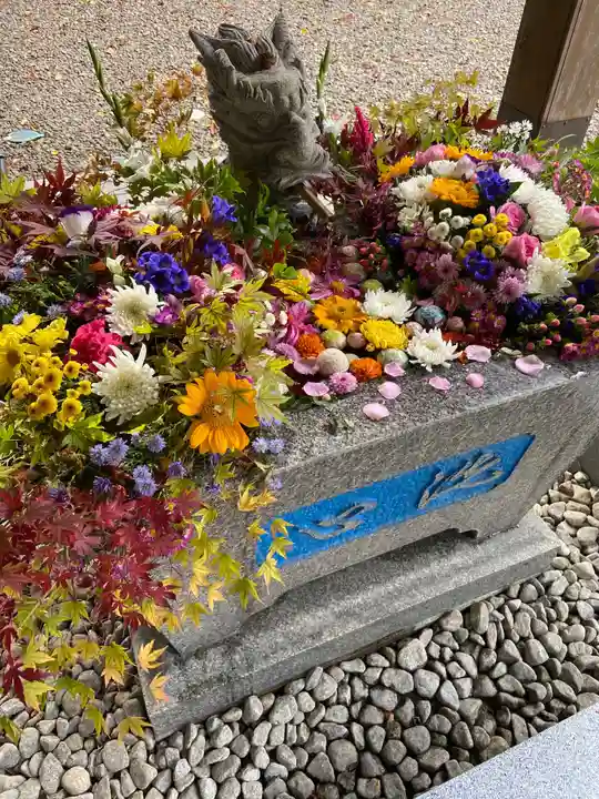 滑川神社 - 仕事と子どもの守り神の手水舎