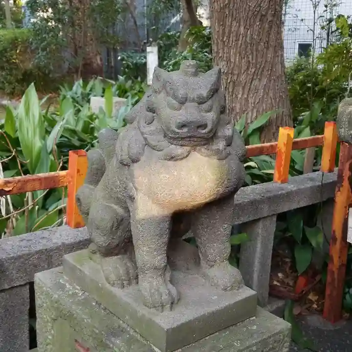 駒止稲荷神社の狛犬