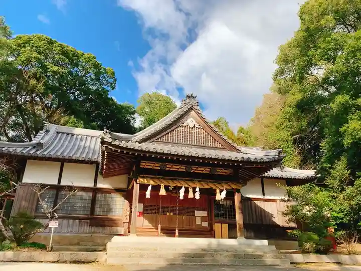 川田八幡神社の本殿・本堂