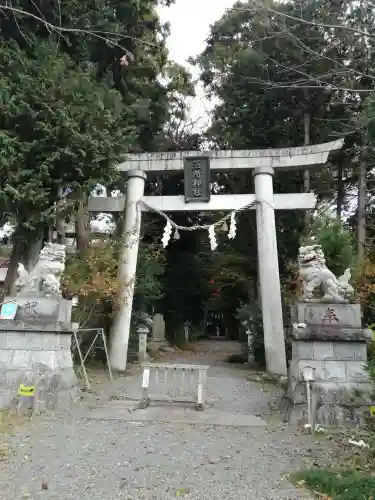 五所駒瀧神社の鳥居