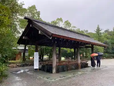 伊勢神宮外宮(豊受大神宮)の手水舎
