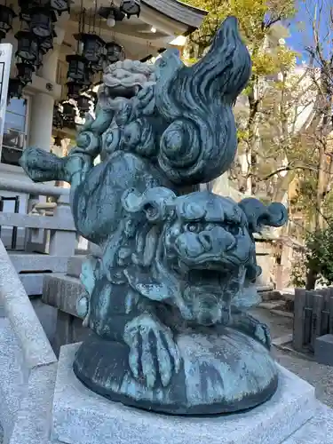 難波八阪神社の狛犬