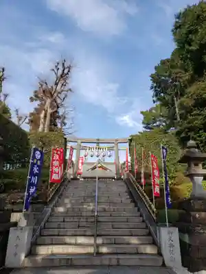 中野沼袋氷川神社の鳥居