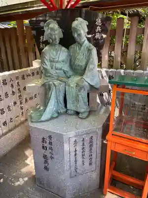 露天神社（お初天神）の像