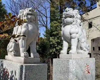 鎮守氷川神社の狛犬