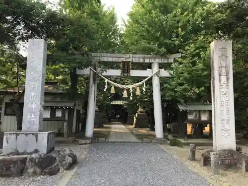 金村別雷神社の鳥居