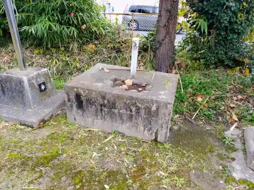神明社・八幡社合殿(相殿神社)の手水舎