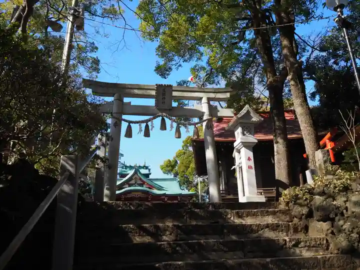 多摩川浅間神社の鳥居