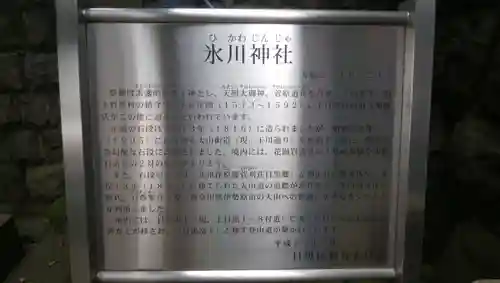 上目黒氷川神社の歴史