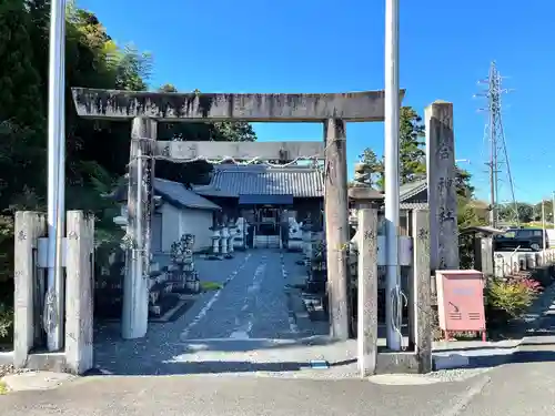 川合神社の鳥居