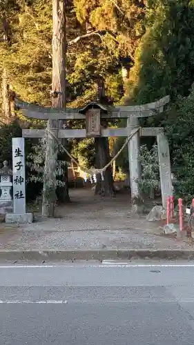 生子神社の{uncategorized: "未分類", other: "その他", undefined: "問題あり", building: "その他建物", grave: "お墓", sacred_gate: "鳥居", guardian: "狛犬", statue: "像", buddha: "仏像", history: "歴史", nature: "自然", garden: "庭園", animal: "動物", pagoda: "塔", temizu: "手水舎", mountain_gate: "山門・神門", sanctuary: "本殿・本堂", subordinate: "末社・摂社", art: "芸術", scenery: "景色", jizo: "地蔵", ema: "絵馬", goshuin: "御朱印", omikuji: "おみくじ", items: "授与品その他", amulet: "お守り", goshuincho: "御朱印帳", eats: "食事", festival: "お祭り", votive_dance: "神楽", shichigosan: "七五三参", wedding: "結婚式", experience: "体験その他", initially: "初詣", around: "周辺", anti_infection: "感染症対策"}