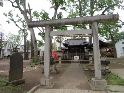 打越天神北野神社の鳥居