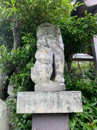 國津意加美神社の狛犬