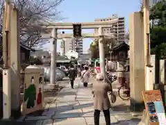 中道八阪神社の鳥居