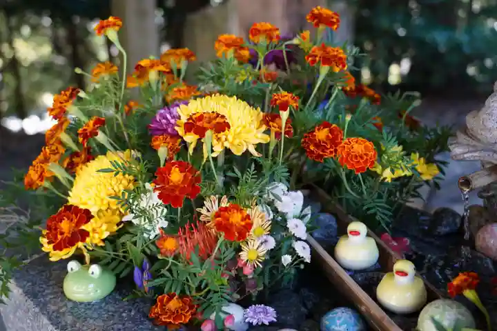 滑川神社 - 仕事と子どもの守り神の手水舎