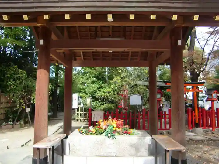 新田神社の手水舎