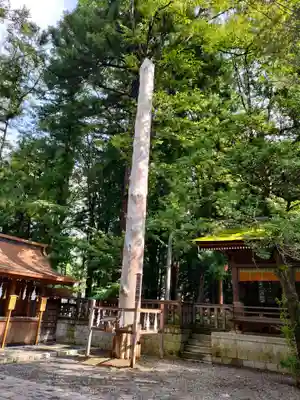 諏訪大社下社秋宮の自然