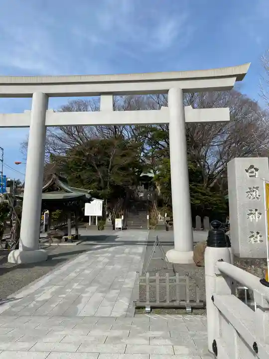 白旗神社の鳥居