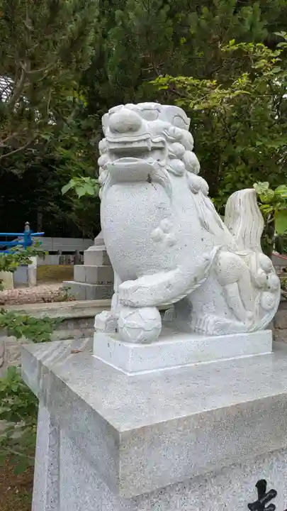 霧多布神社の狛犬