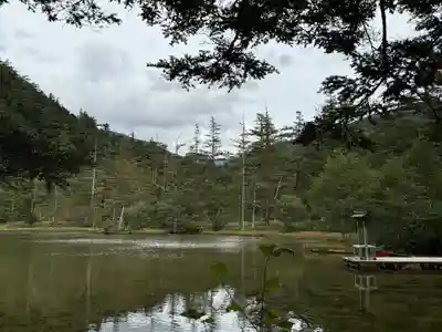 穂高神社奥宮の自然