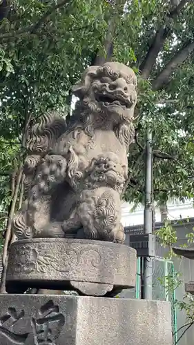 開口神社の狛犬