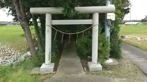 神社(名称不明)の鳥居