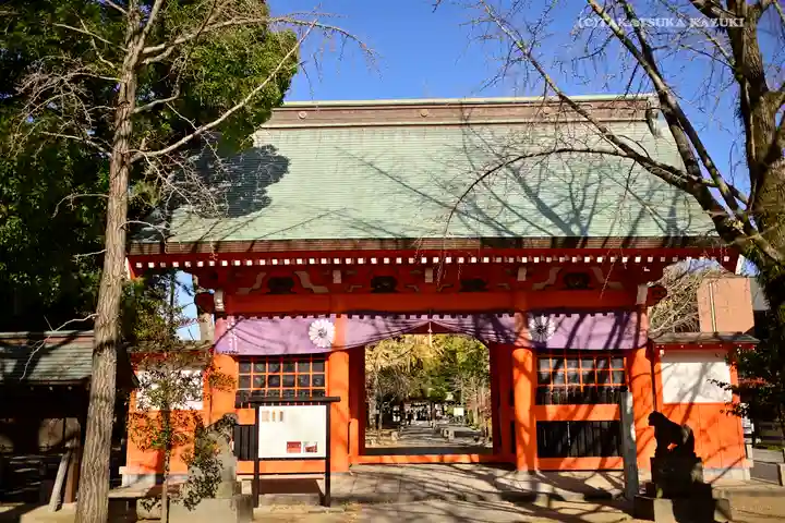 葛飾八幡宮の山門・神門