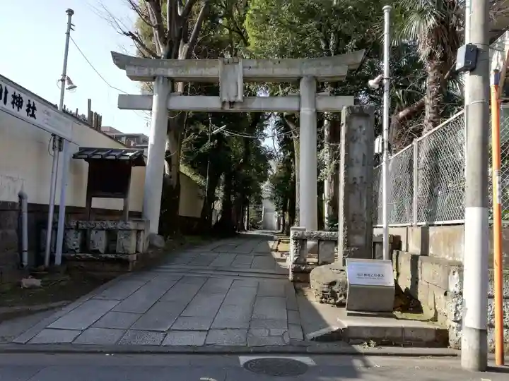 桐ヶ谷氷川神社の鳥居