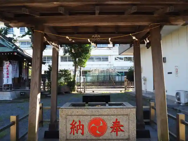 神明神社の手水舎