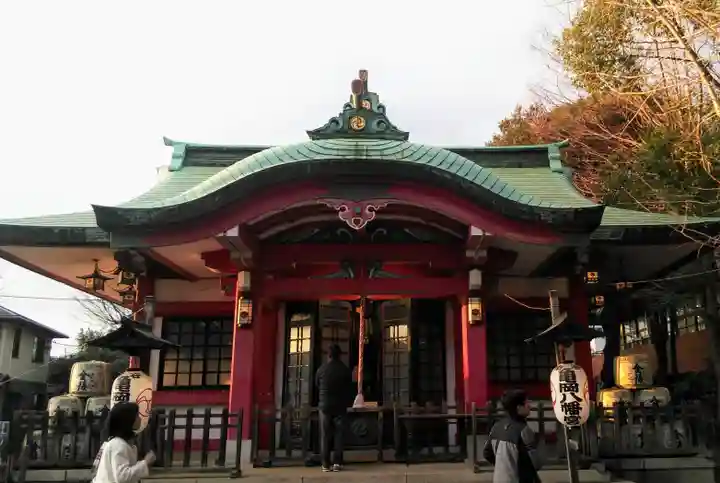 市谷亀岡八幡宮の本殿・本堂