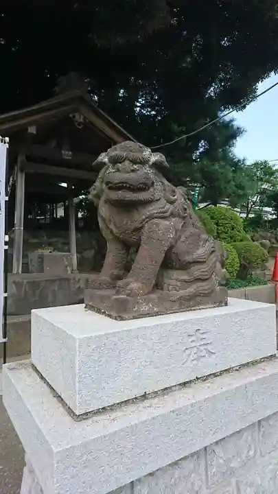 金ヶ作熊野神社の狛犬