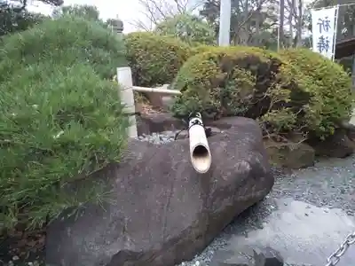 白旗神社の手水舎
