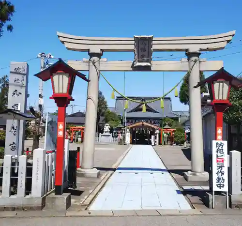 總社 和田八幡宮の鳥居