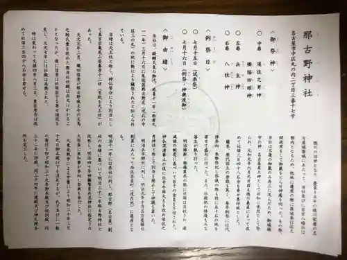 那古野神社の歴史