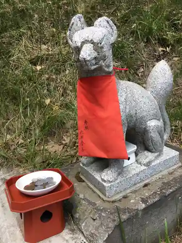 清田稲荷神社の狛犬