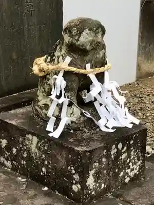 白山神社の狛犬