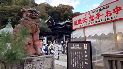 由加山 由加神社本宮の狛犬