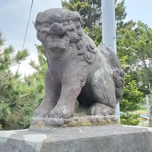 落部八幡宮の狛犬