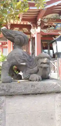 千住本氷川神社の狛犬