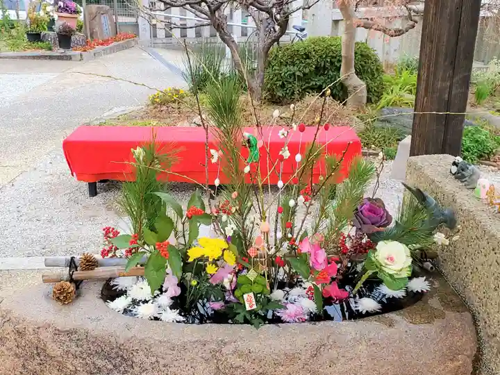 水堂須佐男神社の手水舎