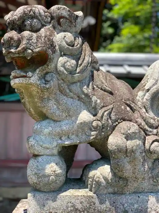 建藤神社の狛犬