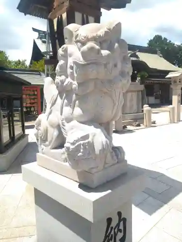 道通神社の狛犬