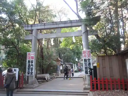 道野辺八幡宮の鳥居